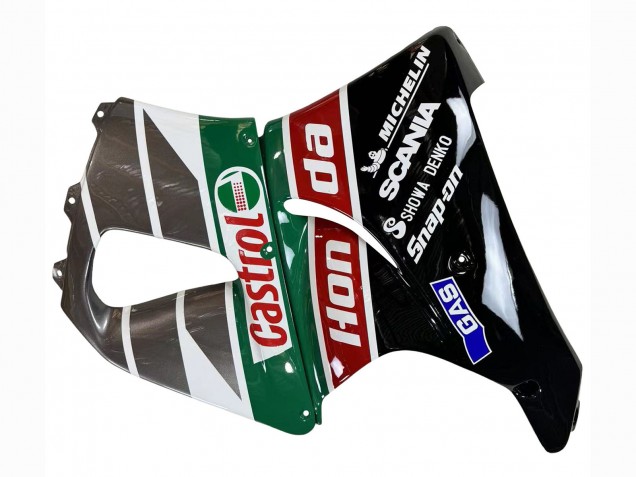 Carena Moto Honda CBR900RR 893 1996-1997 - Bianco Verde Grigio Nero Lucido Castrol