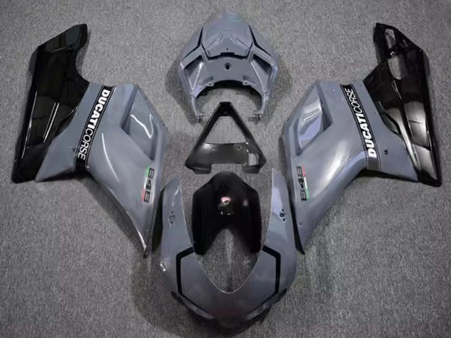 Carena Moto Ducati 848 2007-2014 - Grigio Nero Lucido Corse