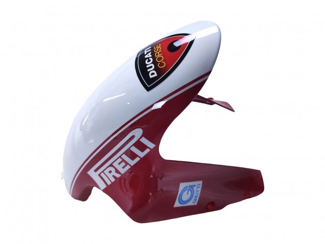 Carena Moto Ducati 848/1098/1198 2007-2014 - Bianco Rosso Nero Lucido Valsir Xerox