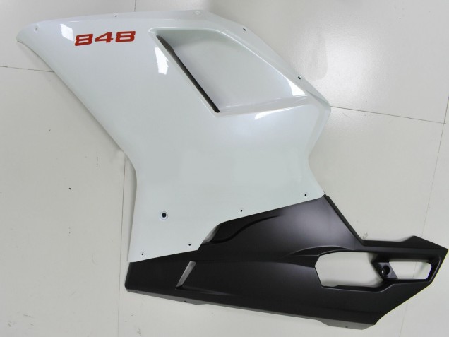 Carena Moto Ducati 848 2007-2014 - Bianco Nero Opaco