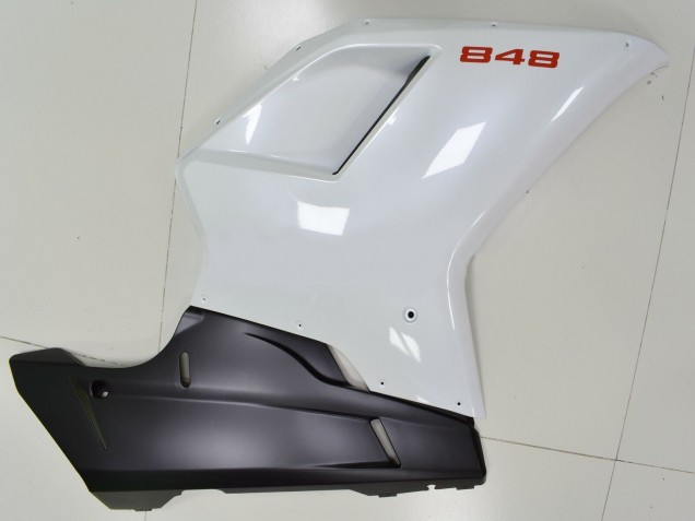 Carena Moto Ducati 848 2007-2014 - Bianco Nero Opaco