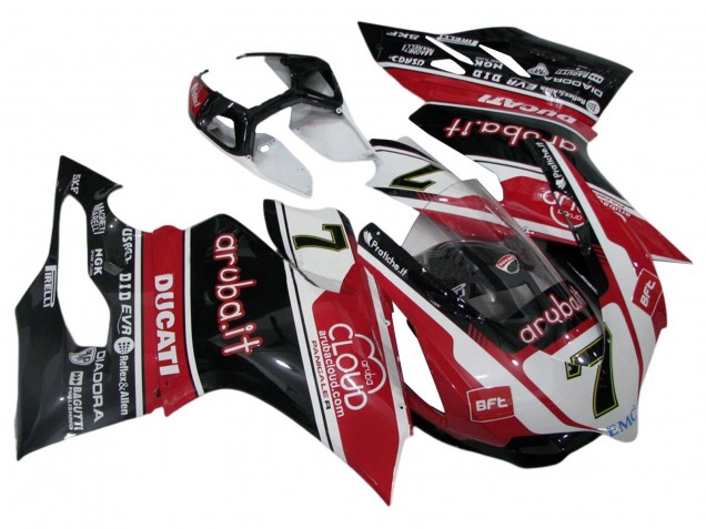 Carena Moto Ducati Panigale 899/1199 2011-2014 - Bianco Rosso Nero Lucido Aruba.it 7