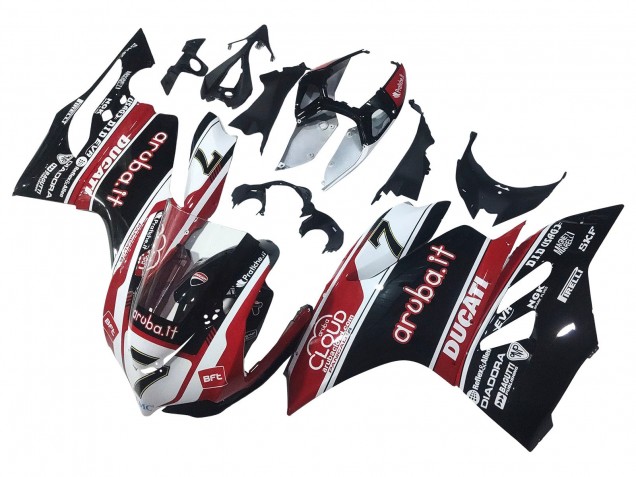 Carena Moto Ducati Panigale 899/1199 2011-2014 - Bianco Rosso Nero Lucido Aruba.it 7