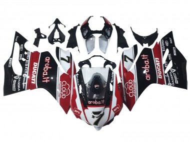 Carena Moto Ducati Panigale 899/1199 2011-2014 - Bianco Rosso Nero Lucido Aruba.it 7