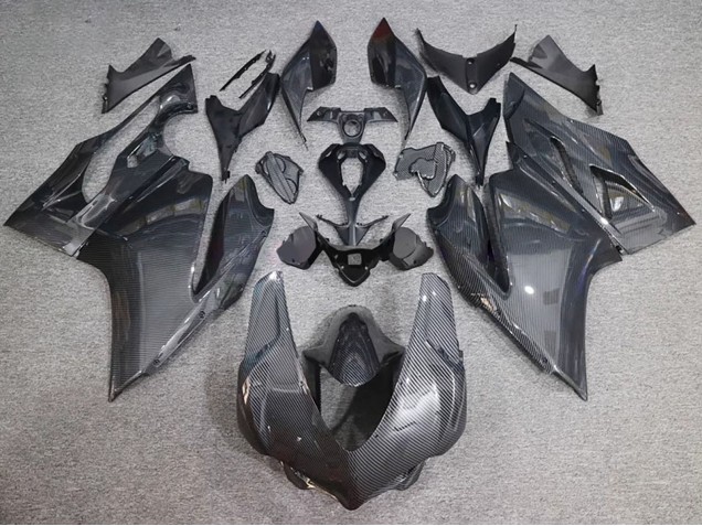 Carena Moto Ducati 959/1299 2015-2020 - Nero Fibra di Carbonio Stile