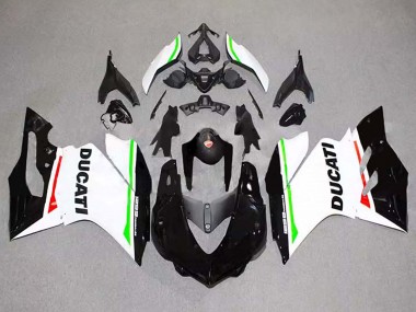 Carena Moto Ducati 1299 2015-2020 - Bianco Rosso Verde Nero Lucido