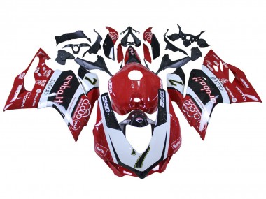 Carena Moto Ducati 959/1299 2015-2020 - Bianco Rosso Nero Aruba 7