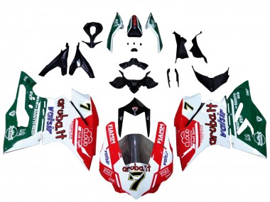 Carena Moto Ducati 959/1299 2015-2020 - Bianco Rosso Verde Valsir Fiamm 7