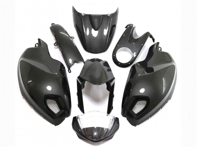 Carena Moto Ducati Monster 696 796 1100 1100S 2008-2012 - Nero Fibra di Carbonio Stile