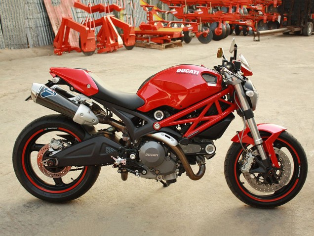 Carena Moto Ducati Monster 696 796 1100 1100S 2008-2012 - Rosso Bianco