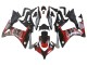 Carena Moto Honda CBR500R 2013-2015 - Rosso Argento Nero Lucido