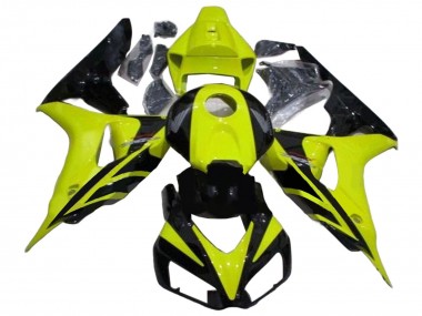 Carena Moto Honda CBR1000RR 2006-2007 - Verde Nero Lucido Geometrico