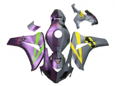 Carena Moto Honda CBR1000RR 2008-2011 - Viola Verde Grigio Giallo