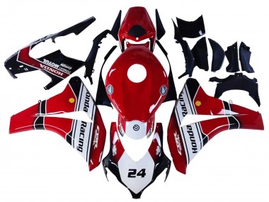 Carena Moto Honda CBR1000RR 2008-2011 - Bianco Rosso Nero Lucido Corsa 24