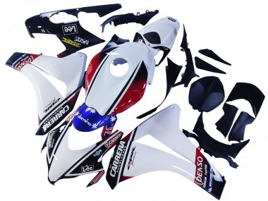Carena Moto Honda CBR1000RR 2008-2011 - Bianco Rosso Blu Nero Stella Lee Carrera