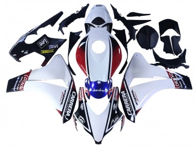 Carena Moto Honda CBR1000RR 2008-2011 - Bianco Rosso Blu Nero Stella Lee Carrera