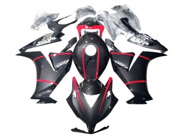 Carena Moto Honda CBR1000RR 2012-2016 - Nero Fibra di Carbonio Rosso