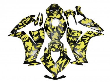 Carena Moto Honda CBR1000RR 2012-2016 - Giallo Grigio Nero Camouflage
