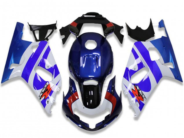 Carena Moto Suzuki GSXR 600/750 2001-2003 - Bianco Blu Rosso Nero