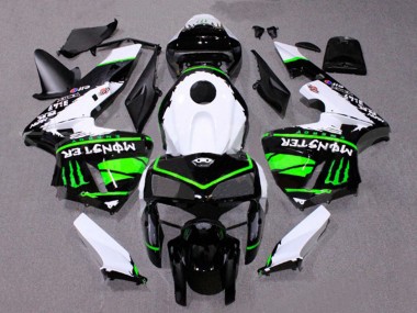 Carena Moto Honda CBR600RR 2005-2006 - Bianco Nero Verde Mostro