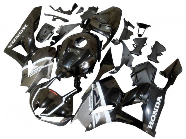 Carena Moto Honda CBR600RR 2013-2023 - Argento Nero Lucido