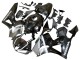 Carena Moto Honda CBR600RR 2013-2023 - Argento Nero Lucido