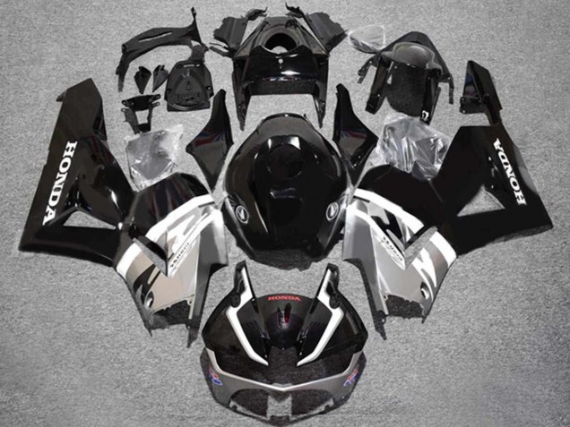 Carena Moto Honda CBR600RR 2013-2023 - Argento Nero Lucido