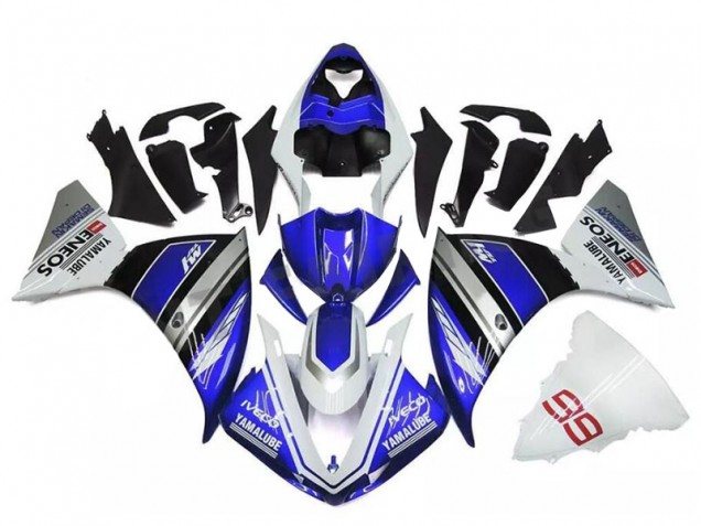 Carena Moto Yamaha YZF R1 2009-2011 - Bianco Blu Nero Yamalube ENEOS M1