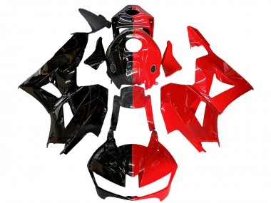 Carena Moto Honda CBR600RR 2013-2023 - Nero Lucido Rosso Diviso