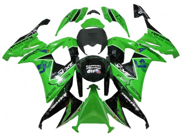 Carena Moto Kawasaki ZX10R 2008-2010 - Verde Nero Lucido Rosciou Hotels