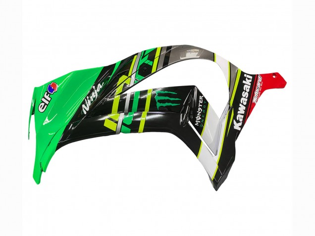 Carena Moto Kawasaki ZX10R 2011-2015 - Verde Giallo Nero Bianco Elf Mostro