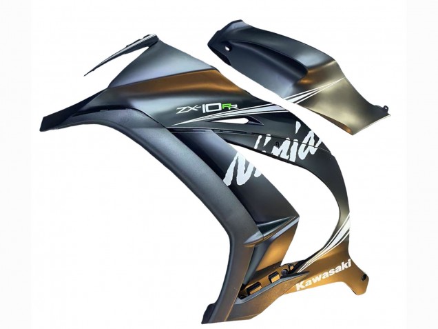 Carena Moto Kawasaki ZX10R 2011-2015 - Grigio Opaco Bianco Verde