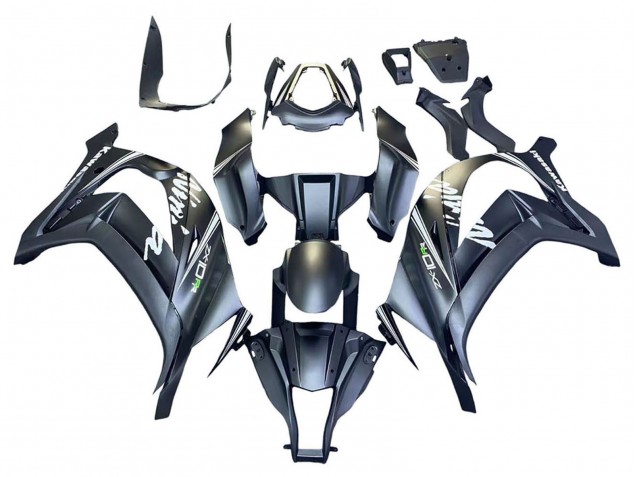 Carena Moto Kawasaki ZX10R 2011-2015 - Grigio Opaco Bianco Verde