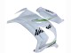 Carena Moto Kawasaki ZX10R 2011-2015 - Bianco Verde Banda Nero Ninja