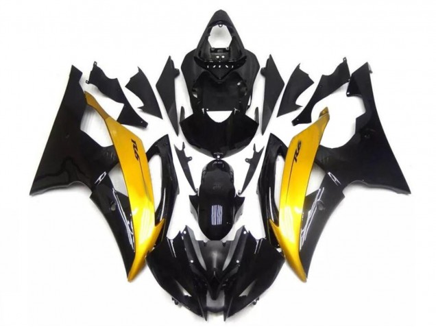 Carena Moto Yamaha YZF R6 2008-2016 - Oro Nero Lucido