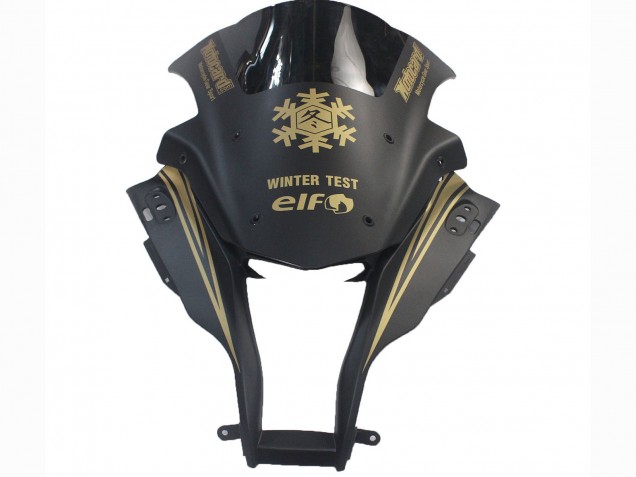 Carena Moto Kawasaki ZX10R 2011-2015 - Nero Opaco Oro Nevicare Elf