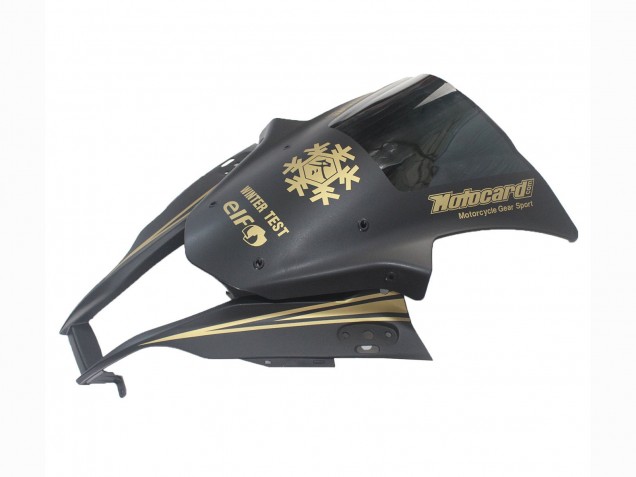 Carena Moto Kawasaki ZX10R 2011-2015 - Nero Opaco Oro Nevicare Elf