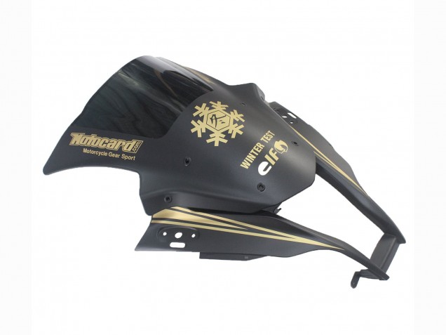 Carena Moto Kawasaki ZX10R 2011-2015 - Nero Opaco Oro Nevicare Elf