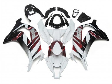 Carena Moto Kawasaki ZX10R 2011-2015 - Bianco Rosso Argento Nero