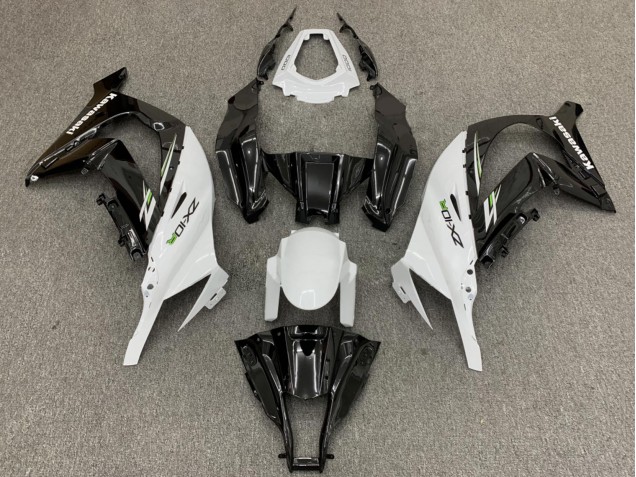 Carena Moto Kawasaki ZX10R 2011-2015 - Bianco Nero Lucido Verde