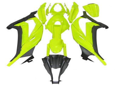 Carena Moto Kawasaki ZX10R 2011-2015 - Fluorescent Verde Nero Opaco