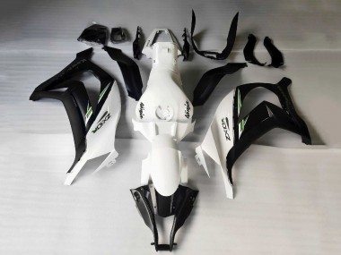 Carena Moto Kawasaki ZX10R 2011-2015 - Bianco Nero Opaco Verde Decals