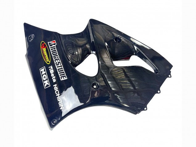 Carena Moto Kawasaki ZX6R 1998-1999 - Nero Lucido Giallo Elf Bridgestone