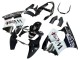 Carena Moto Kawasaki ZX6R 2000-2002 - Nero Lucido Bianco West Michelin
