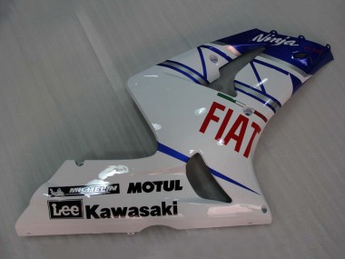 Carena Moto Kawasaki ZX6R 2003-2004 - Bianco Blu Rosso Fiat