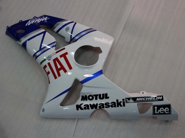Carena Moto Kawasaki ZX6R 2003-2004 - Bianco Blu Rosso Fiat