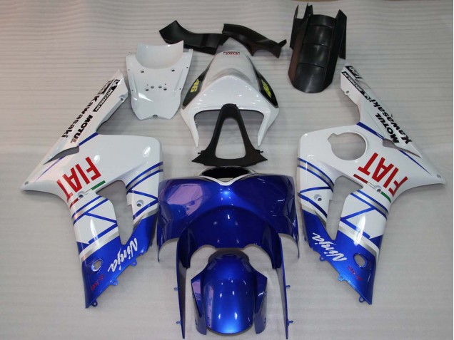 Carena Moto Kawasaki ZX6R 2003-2004 - Bianco Blu Rosso Fiat