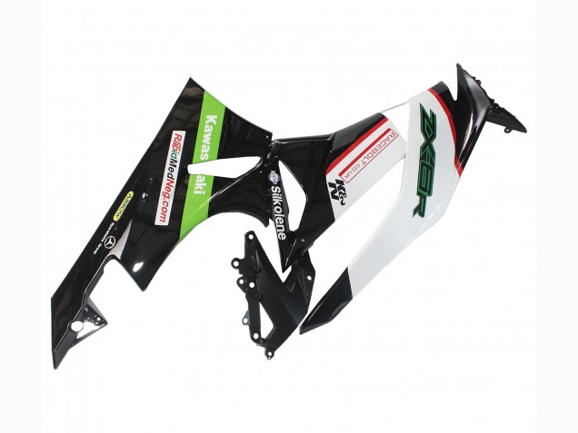 Carena Moto Kawasaki ZX6R 2009-2012 - Bianco Rosso Nero Verde