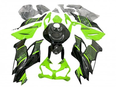 Carena Moto Kawasaki ZX6R 2019-2022 - Verde Nero Honeycomb