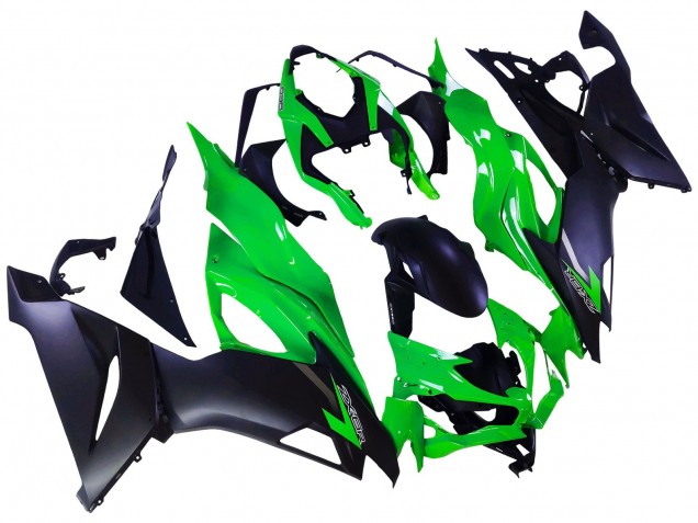 Carena Moto Kawasaki ZX6R 2019-2022 - Verde Nero Opaco
